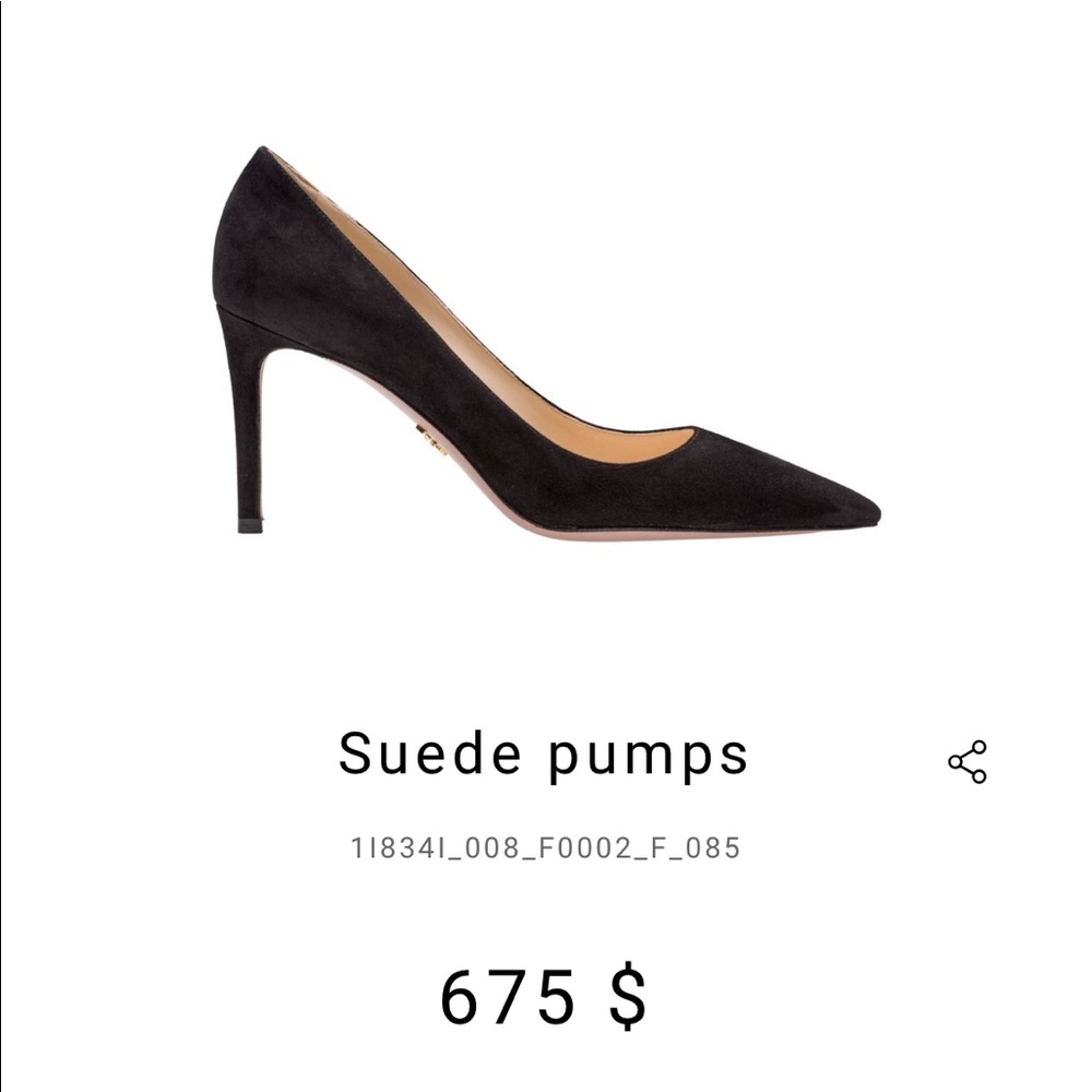 PRADA suede pumps
